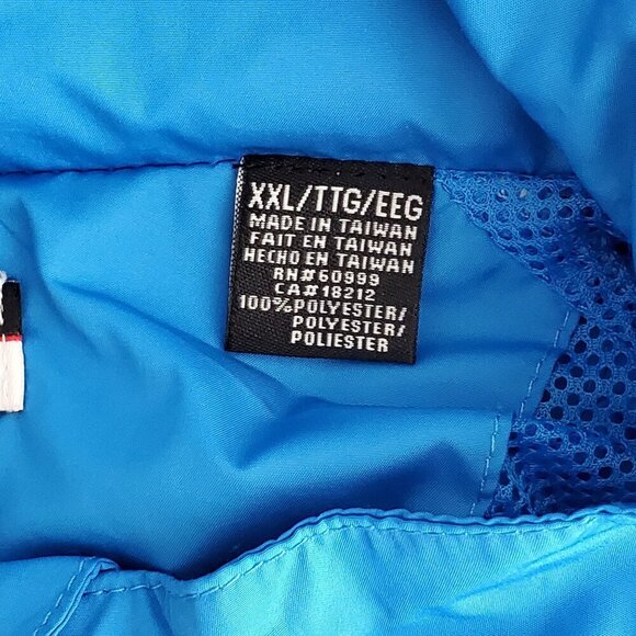 Mens XL Blue Half-Zip Short Sleeve Jacket Windbreaker Western Skies Golf Club - Picture 14 of 16